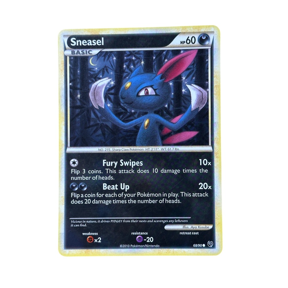 Sneasel 68/90 Pokemon Card Rising Rivals‎ 2010 Nintendo